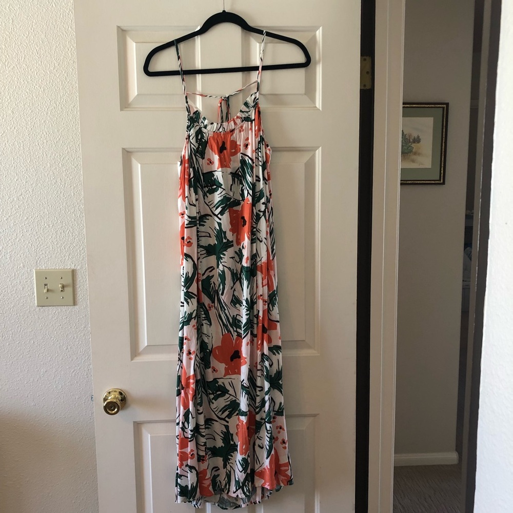 Lush Floral Midi Dress